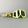 Мото очки 100% Strata Neon Yellow Clear Lens (50400-004-02)