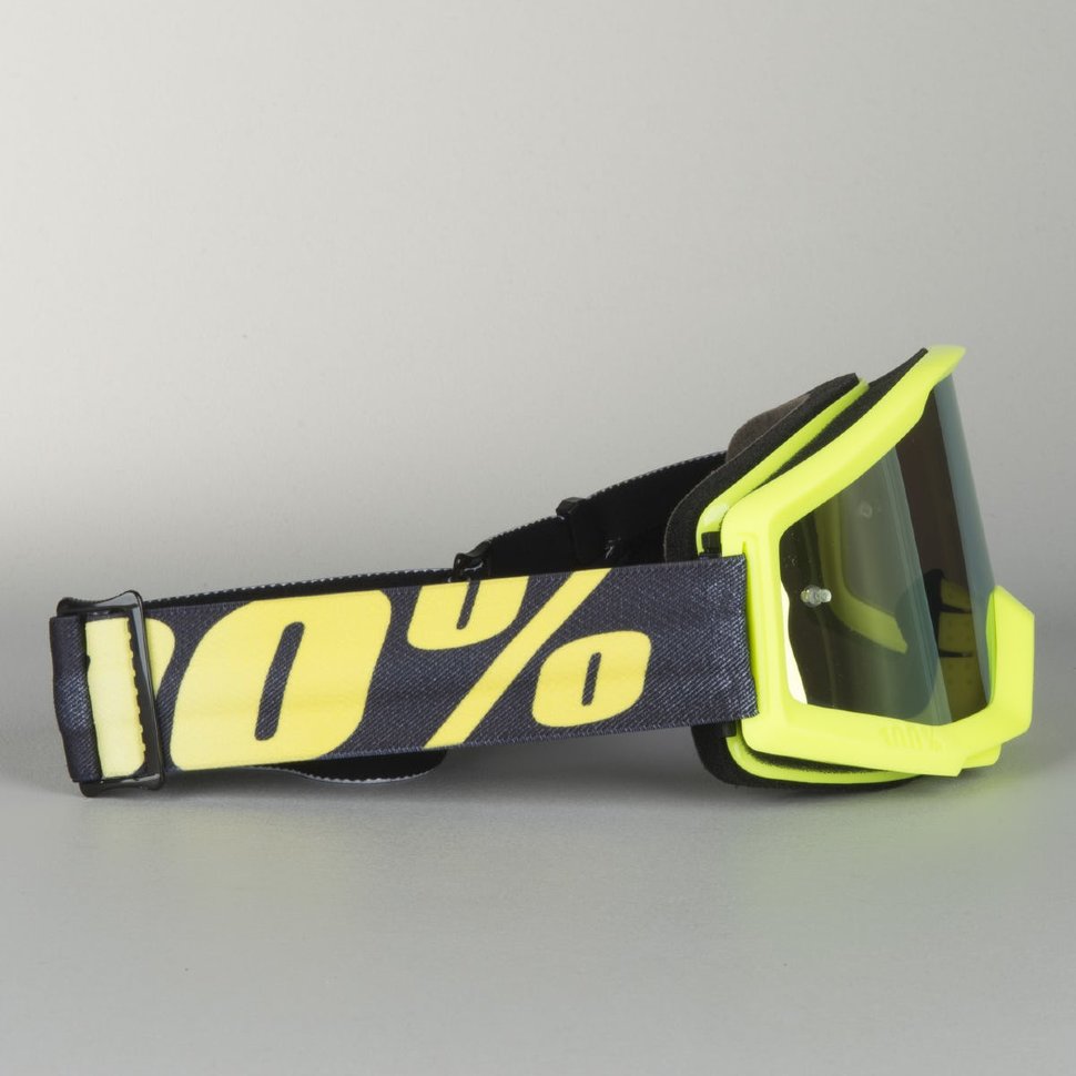 Мото очки 100% Strata Neon Yellow Clear Lens (50400-004-02)