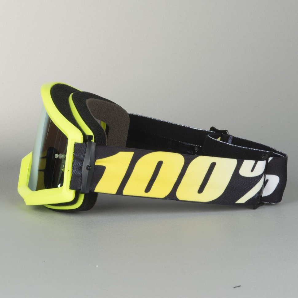 Мото очки 100% Strata Neon Yellow Clear Lens (50400-004-02)