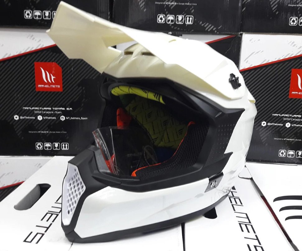 Мотошлем MT Helmets Falcon Solid White
