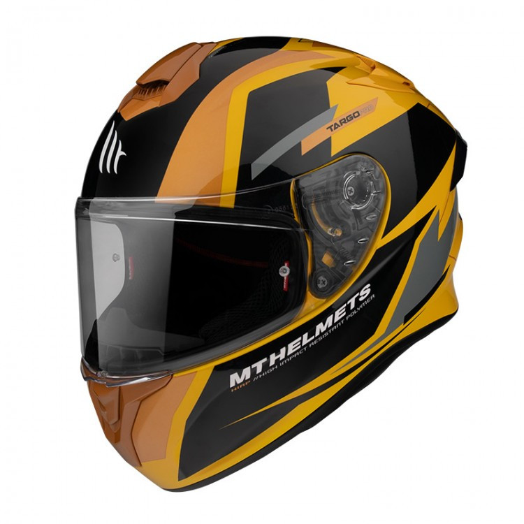 Мотошолом MT Helmets Targo Pro Sound Yellow