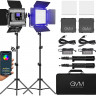 Постійне LED відеосвітло GVM 800D-RGB