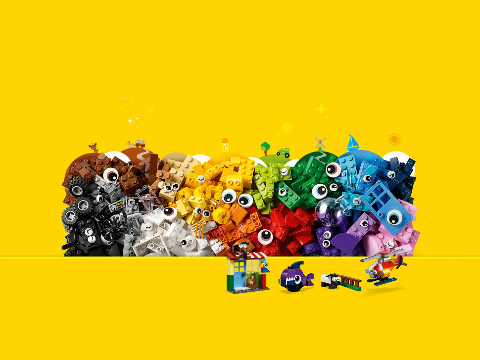 Конструктор Lego Classic: кубики и глазки (11003)