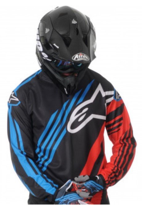Джерси Alpinestars Racer Supermatic Black/Red/Blue