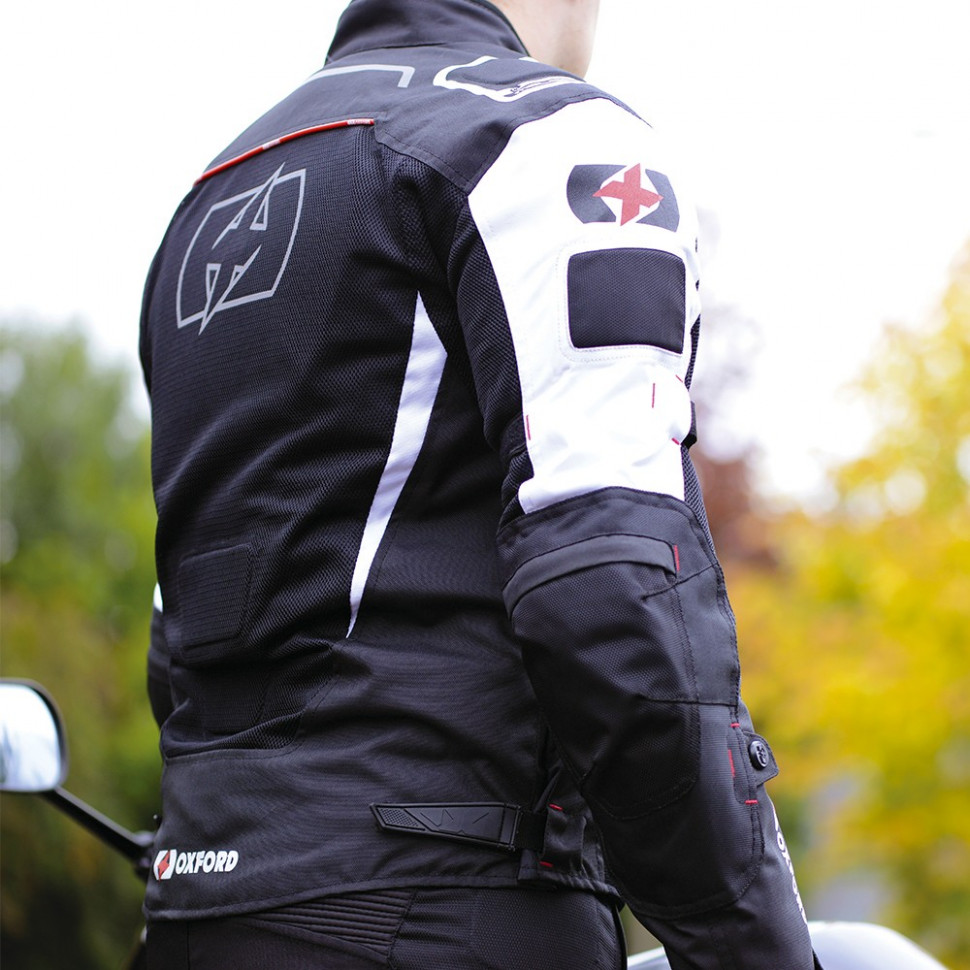 Мотокуртка чоловіча Oxford Melbourne 2.0 Air MS Jkt Black /White