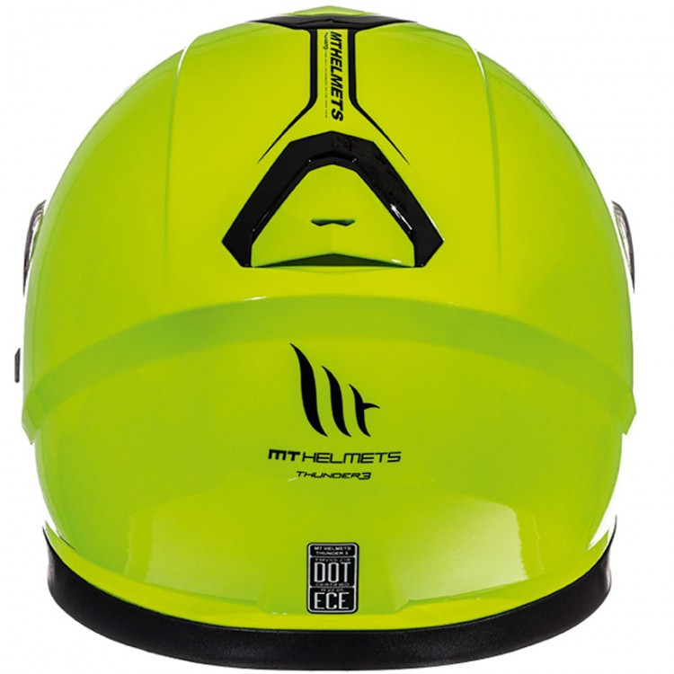 Мотошлем MT Helmets Thunder 3 Solid Hi-Vision Yellow