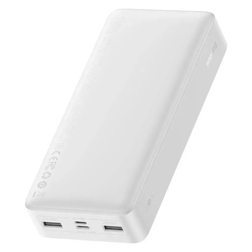 Зовнішній акумулятор Baseus Bipow Digital Display 20000mAh 20W White (PPDML-M02)