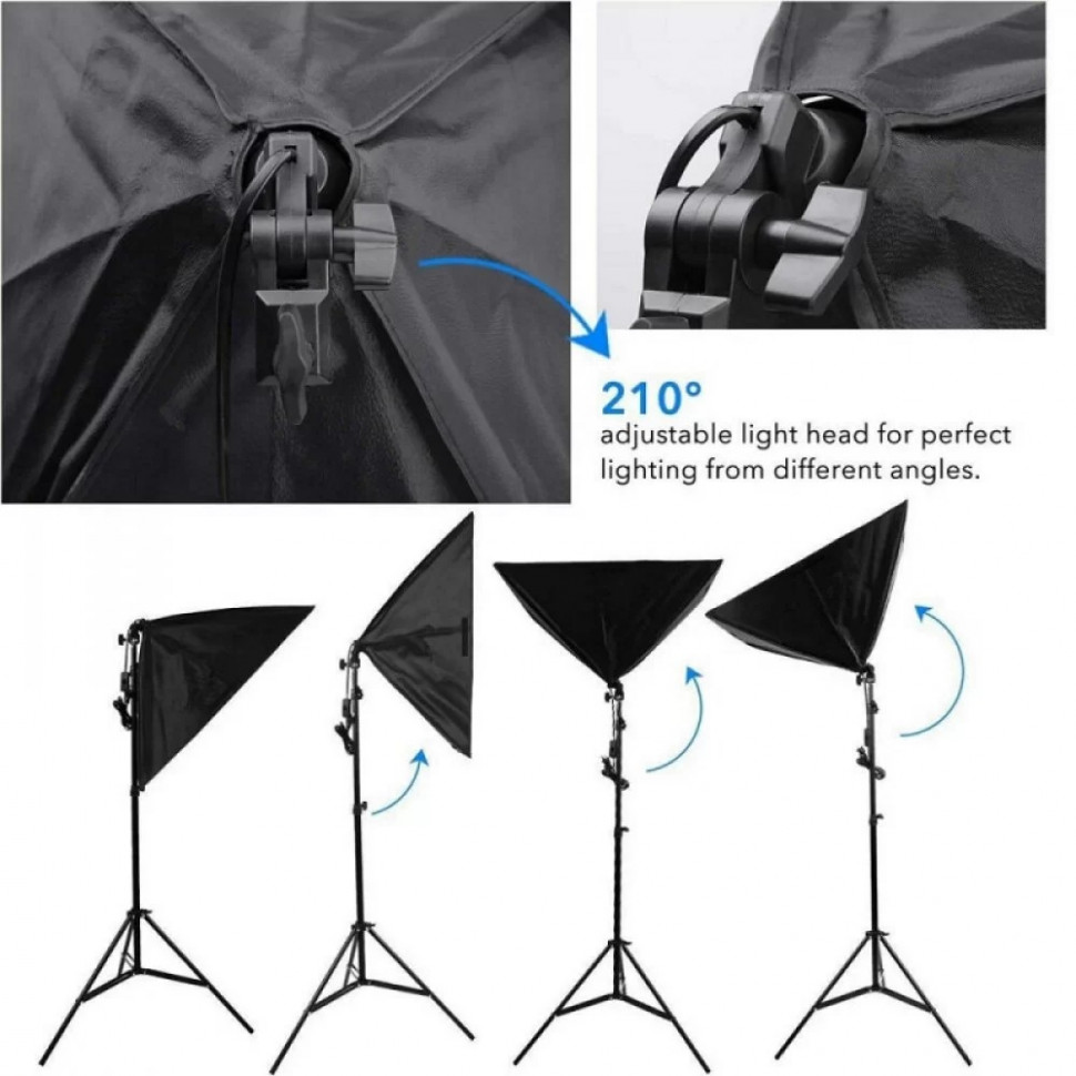 Набір постійного світла Visico FL-306-3 50x70 см Triple Kit