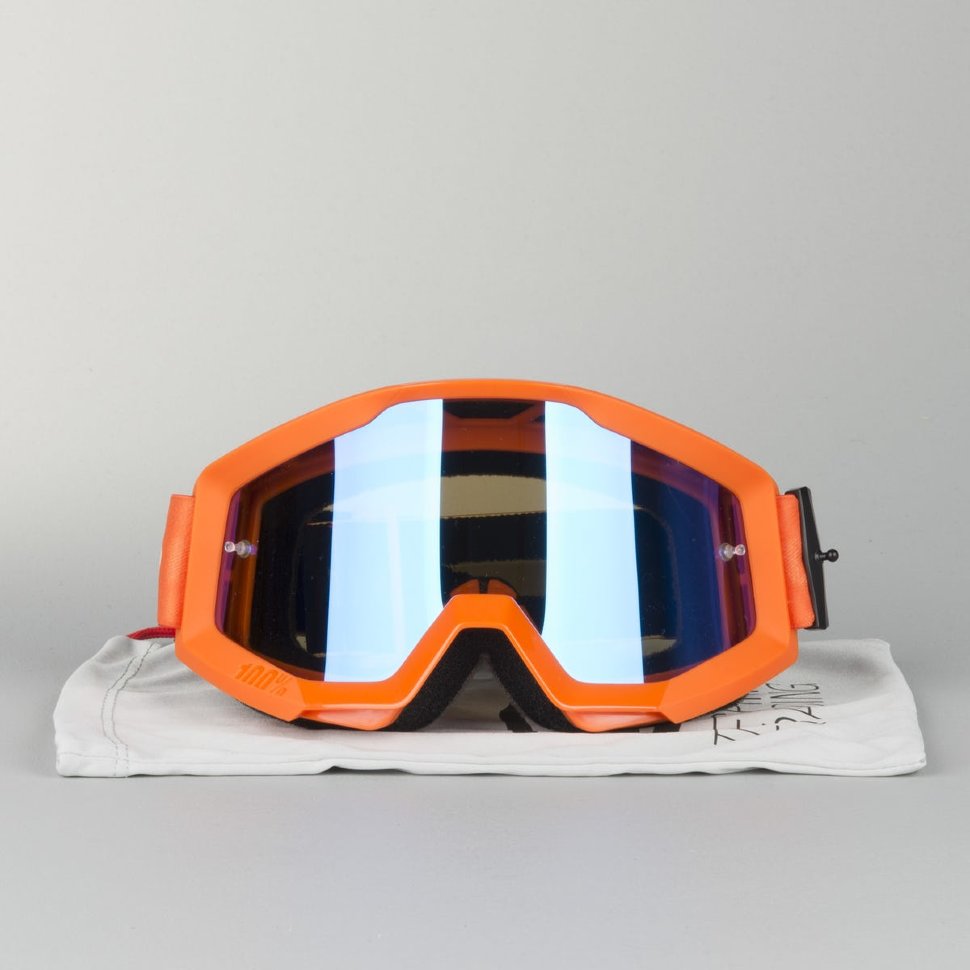 Мото окуляри 100% Strata Orange Mirror Lens Blue (50410-006-02)