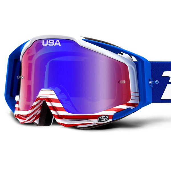 Мото окуляри 100% Racecraft Anthem Mirror Lens Red /Blue (50110-337-02)