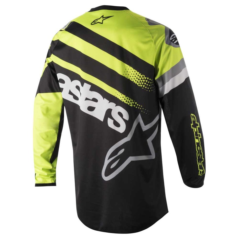 Джерси Alpinestars Racer Supermatic Black/Yellow/Grey