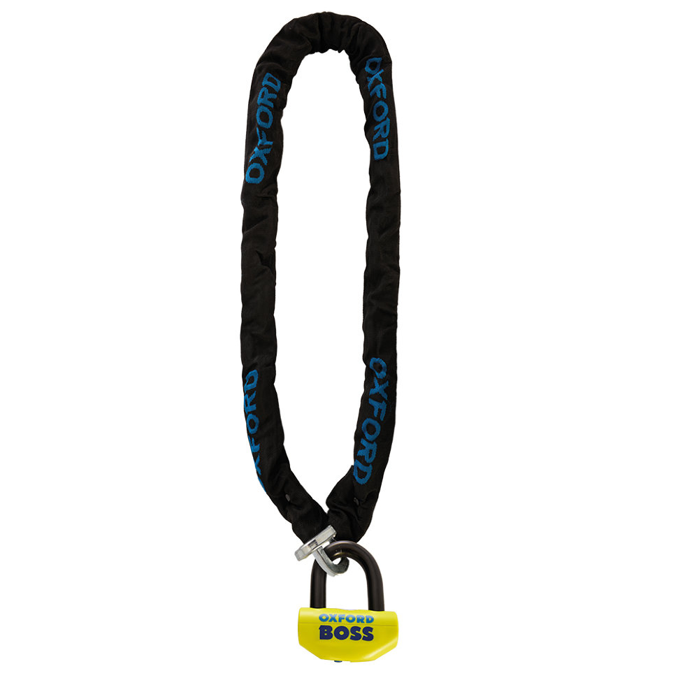 Противоугонная цепь с замком Oxford Boss 12.7mm lock Chain 12mm x 2m (OF806)