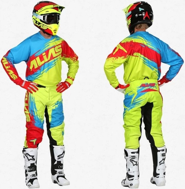 Мотоджерси Alias A2 Brushed Chartreuse/Blue