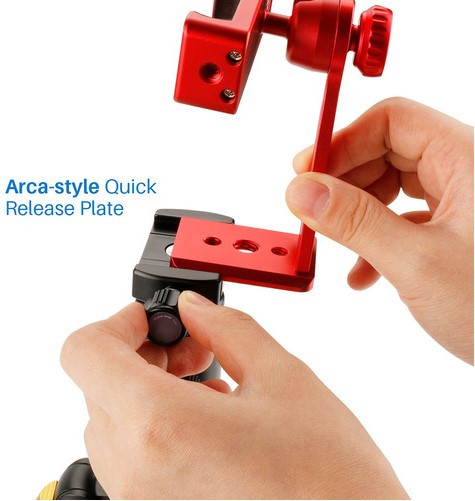 Металеве шарнірне кріплення для телефону Ulanzi Red (ST-04)