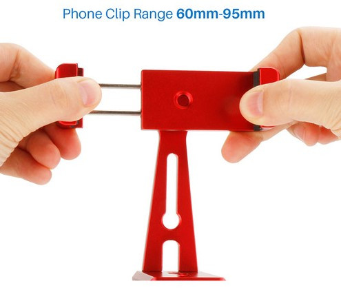 Металеве шарнірне кріплення для телефону Ulanzi Red (ST-04)