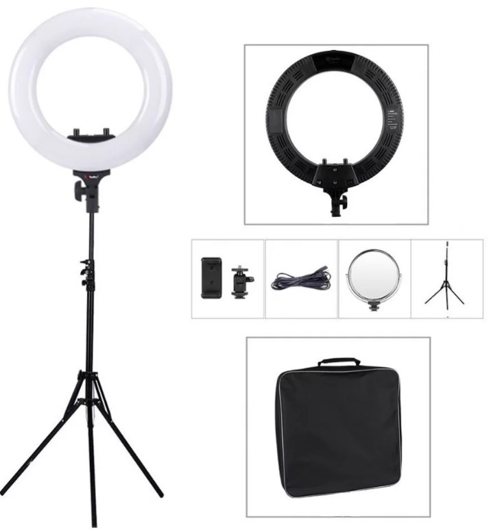 Набор кольцевого LED света Tolifo R-48B Lite + аккумуляторы NP-F750 (196620)