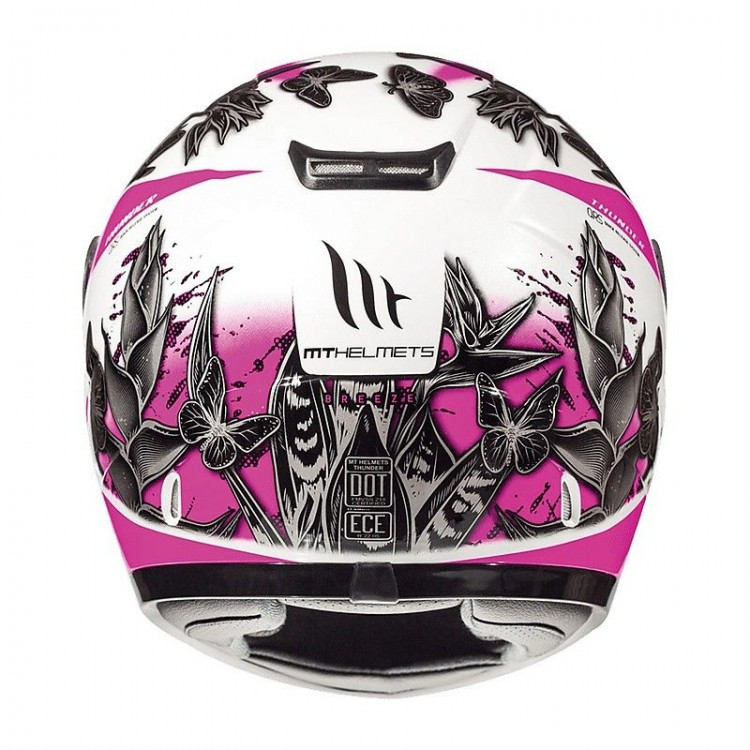 Детский мотошлем MT Helmets Thunder Kid Breeze White/Grey/Pink