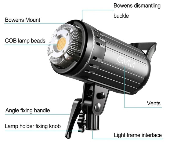 Постійне LED відеосвітло GVM G100W (GVM-G100W-SET1)