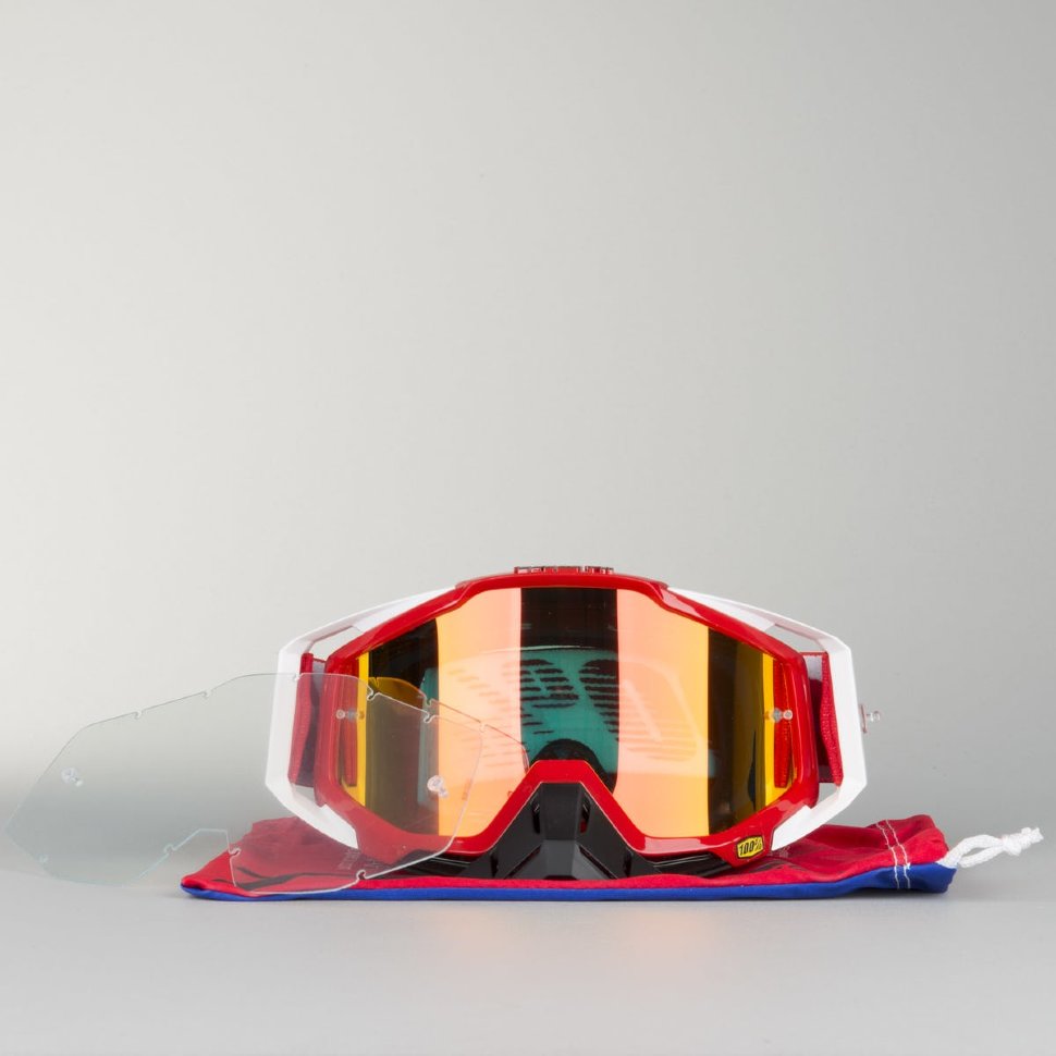 Мото очки 100% Racecraft Fire Red Mirror Lens Red (50110-003-02)