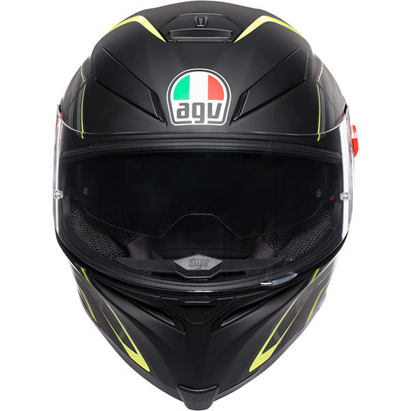Мотошлем AGV K-5 S Tornado Matt Black/Yellow Fluo