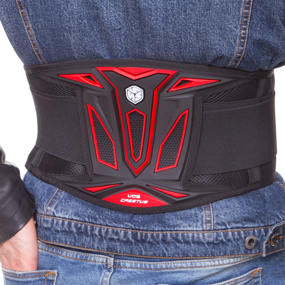 Защитный пояс Scoyco U08 Black/Red