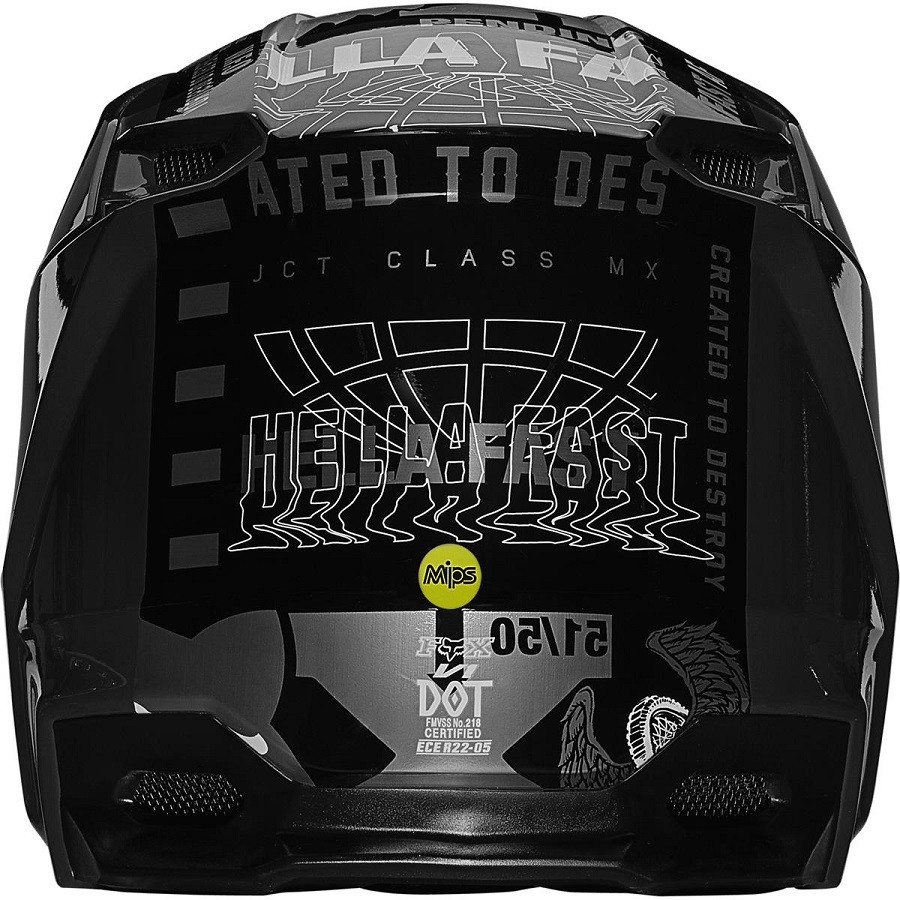 Мотошлем FOX V1 Mips ILLMATIK Helmet Black