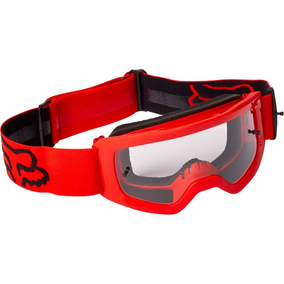 Дитячі мото окуляри FOX YTH Main II Stray Goggle Flo Red Clear Lens (26472-110-OS)