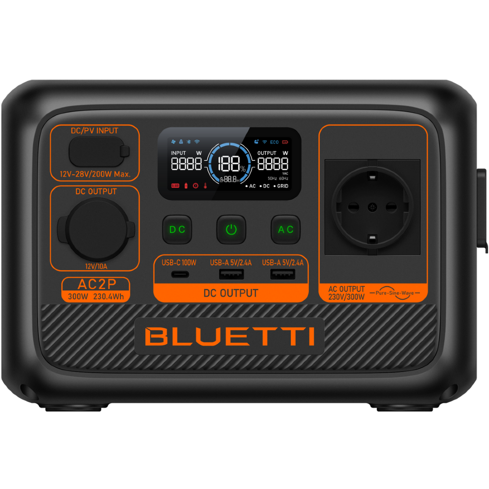 Зарядная станция BLUETTI AC2P (230 Вт·ч / 300 Вт)