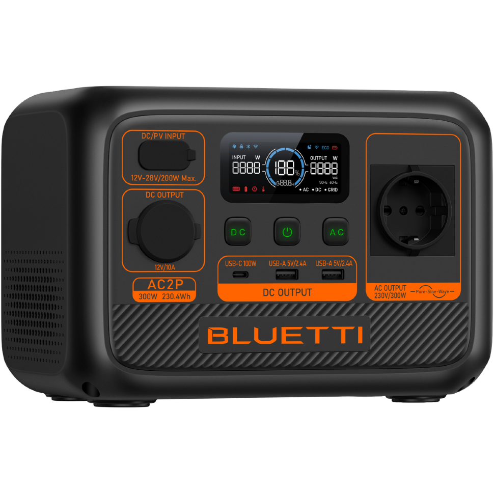 Зарядна станція BLUETTI AC2P (230 Вт·г / 300 Вт)