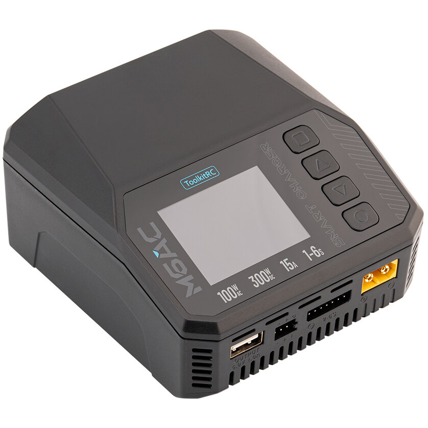 Зарядний пристрій ToolkitRC M6AC (AC 100 Вт / DC 300 Вт)