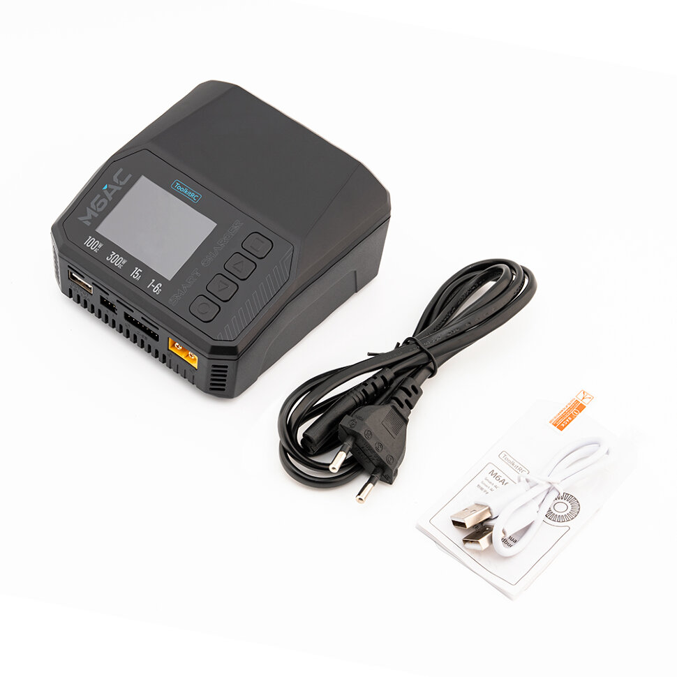 Зарядний пристрій ToolkitRC M6AC (AC 100 Вт / DC 300 Вт)