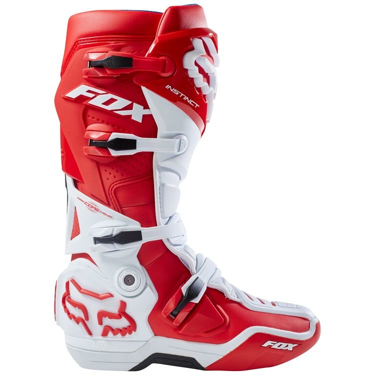 Мотоботы FOX Instinct White/Red