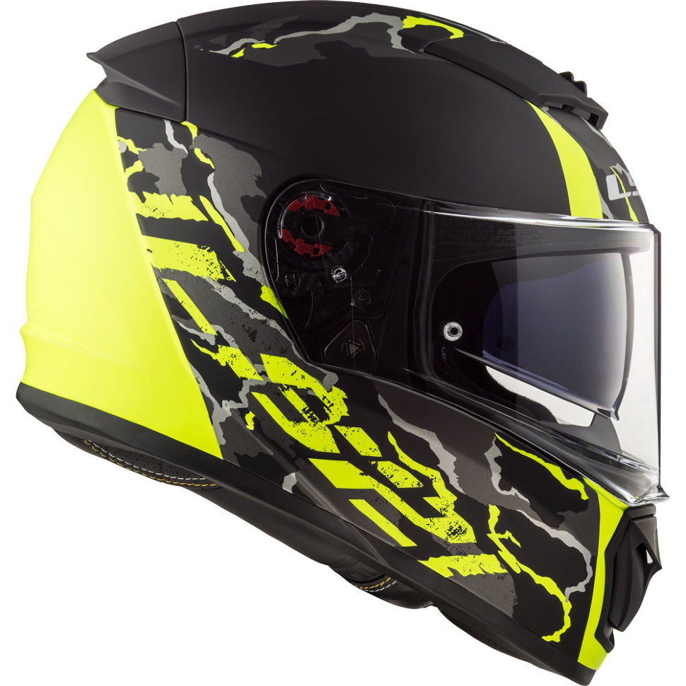 Мотошлем LS2 FF390 Breaker Feline Matt Yellow