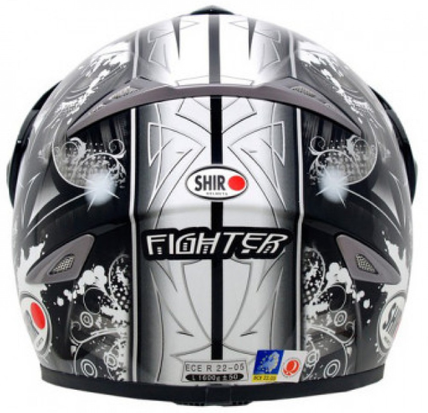 Мотошлем SHIRO MX-310 Fighter Monocolor Black