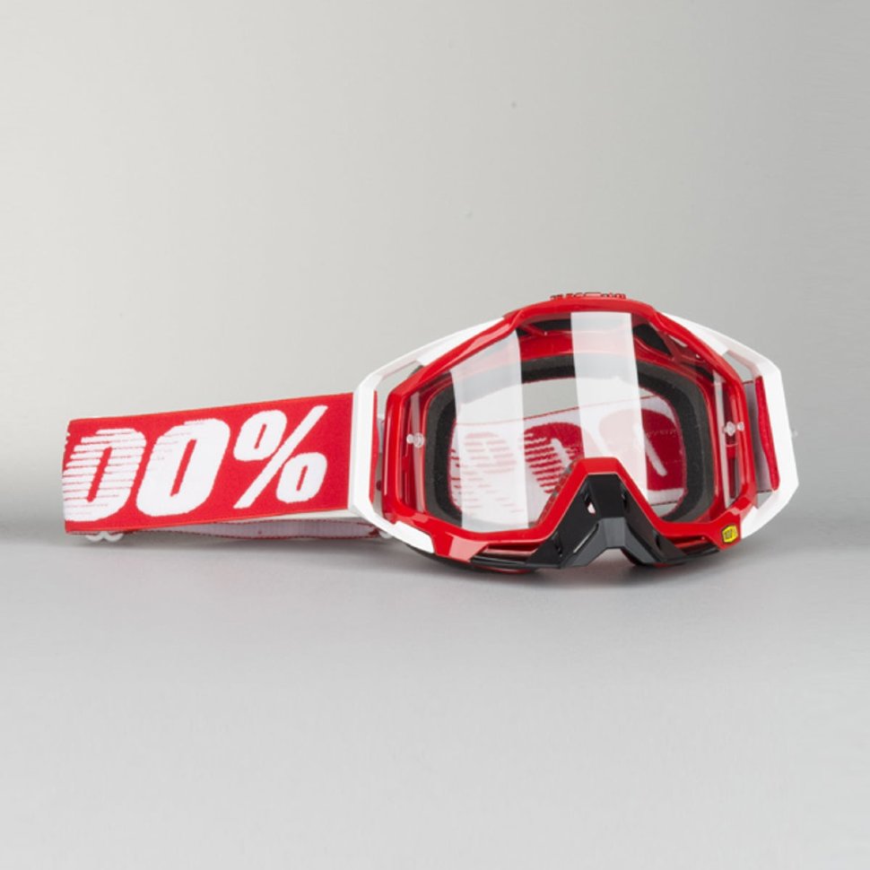 Мото очки 100% Racecraft Fire Red Clear Lens (50100-003-02)