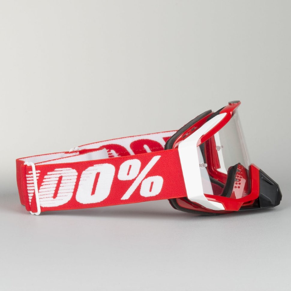 Мото очки 100% Racecraft Fire Red Clear Lens (50100-003-02)