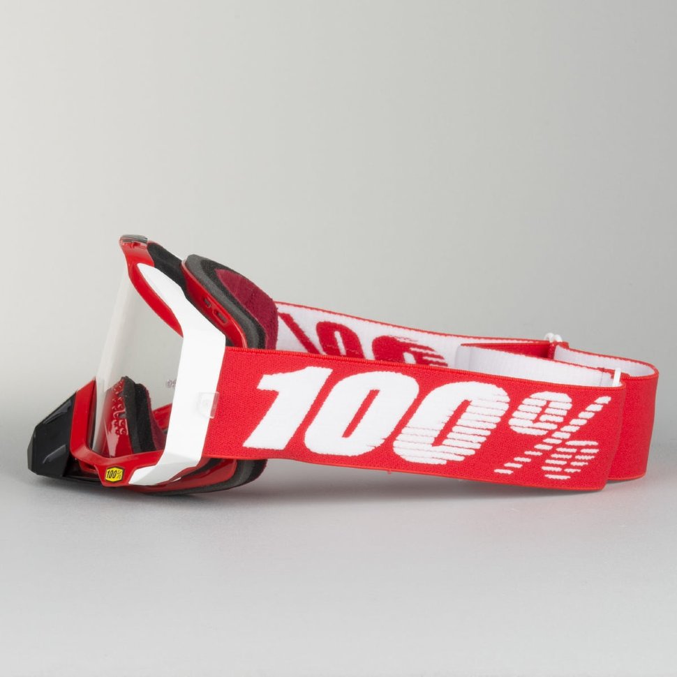 Мото очки 100% Racecraft Fire Red Clear Lens (50100-003-02)