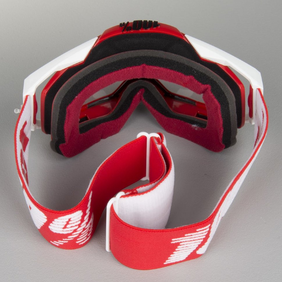 Мото очки 100% Racecraft Fire Red Clear Lens (50100-003-02)