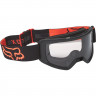 Детские мото очки FOX YTH Main II Stray Goggle Black/Orange Clear Lens (26472-016-OS)