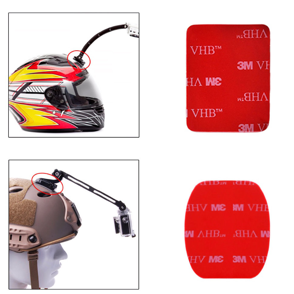 Набор плоских и изогнутых площадок MSCAM Flat and Curved Adhesive Mounts 3M