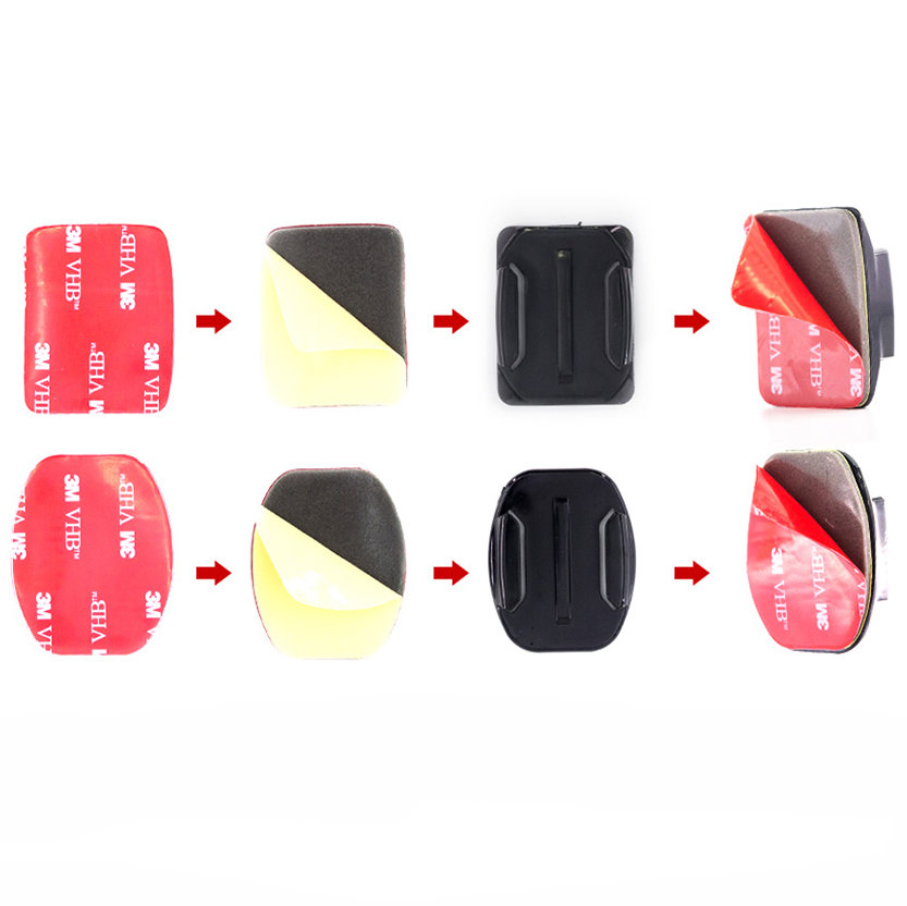 Набор плоских и изогнутых площадок MSCAM Flat and Curved Adhesive Mounts 3M