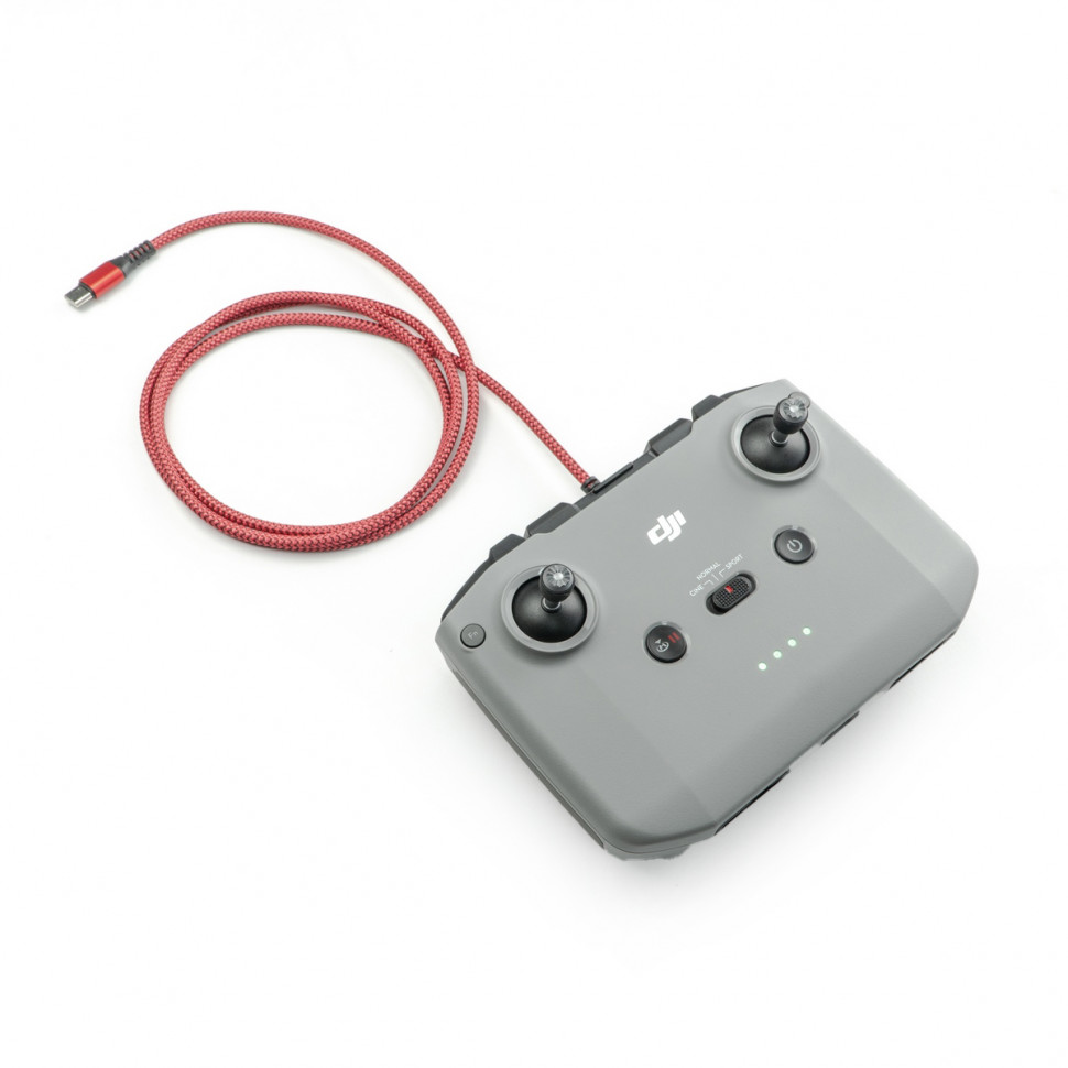 Подовжений кабель Type-C на Type-C 1.2 м. для пульта DJI Mavic 3/Air 2/Air 2S/Mini 3/Mini 2 (в оплетці)
