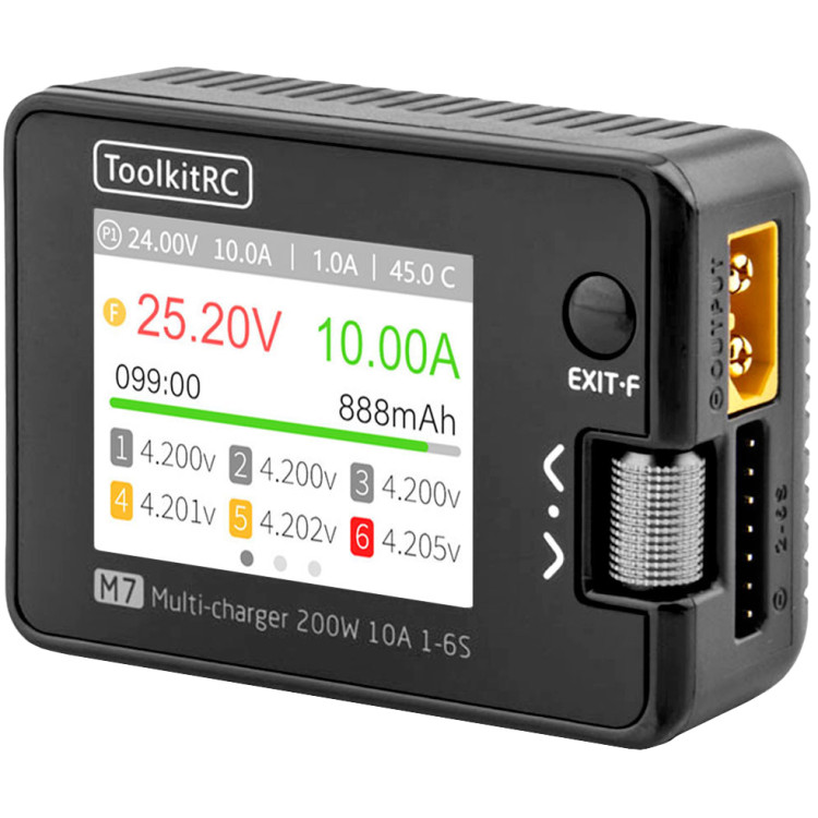 Зарядний пристрій ToolkitRC M7 (DC 200 Вт) - купити в Україні