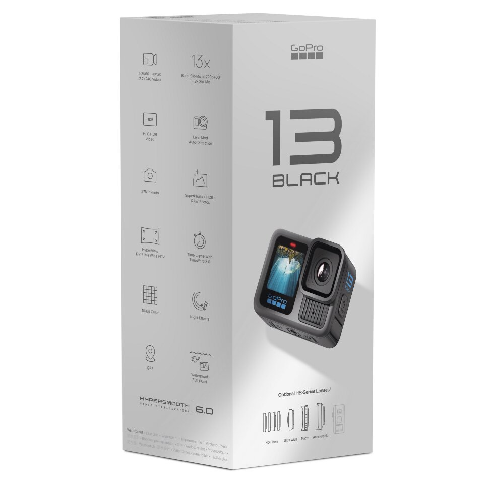 Экшн-камера GoPro Hero 13 Black UA (CHDHX-131-RW)