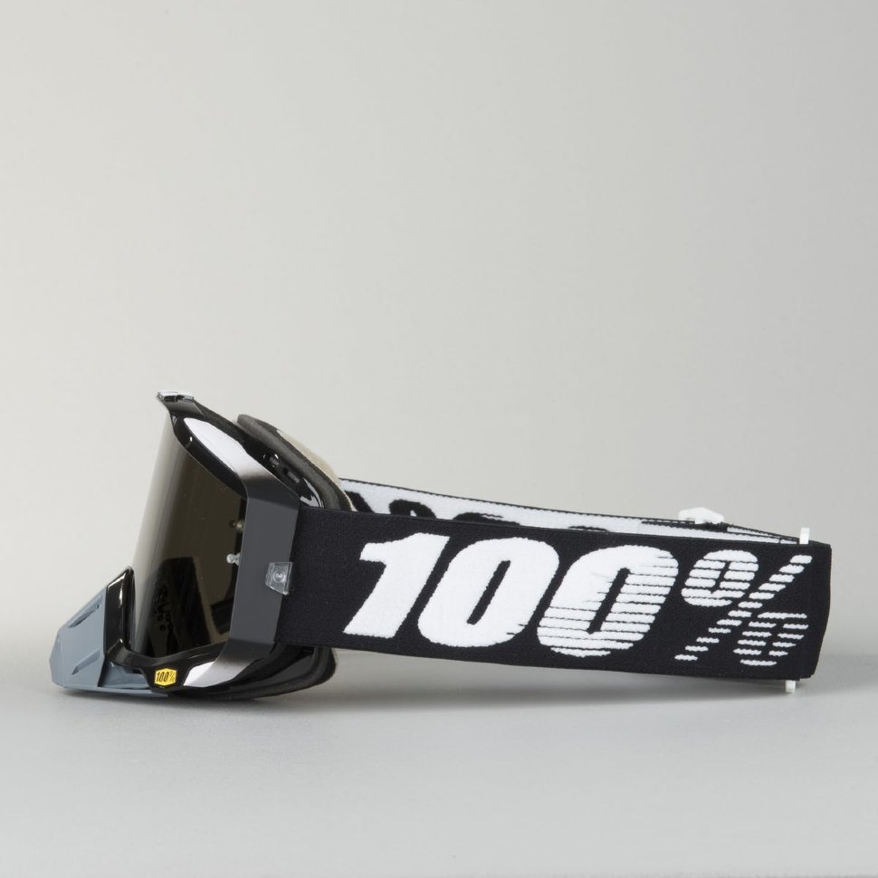 Мото очки 100% Racecraft Abyss Black Mirror Lens Silver (50110-001-02)