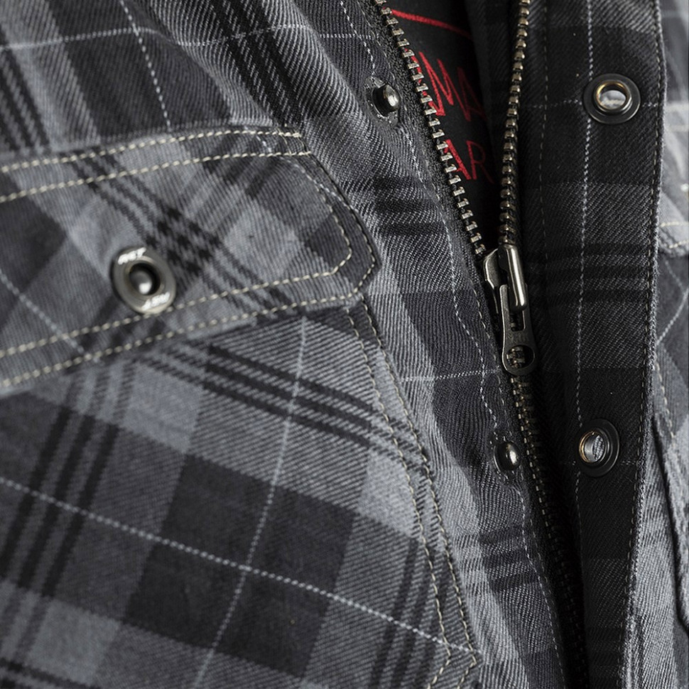 Моторубашка RST Lumberjack Reinforced Lined CE Mens Textile Shirt Grey Check