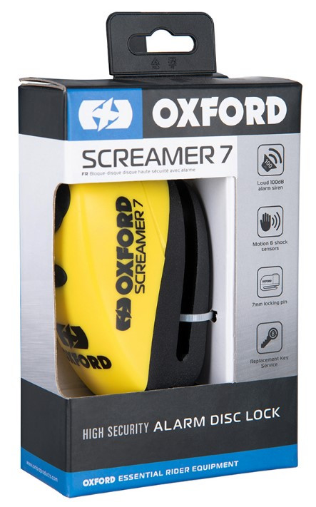 Замок с сигнализацией Screamer7 Alarm Disc Lock Yellow/Black (LK290)