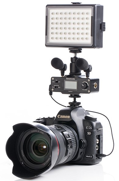 Микшер с двумя микрофонами Saramonic CaMixer