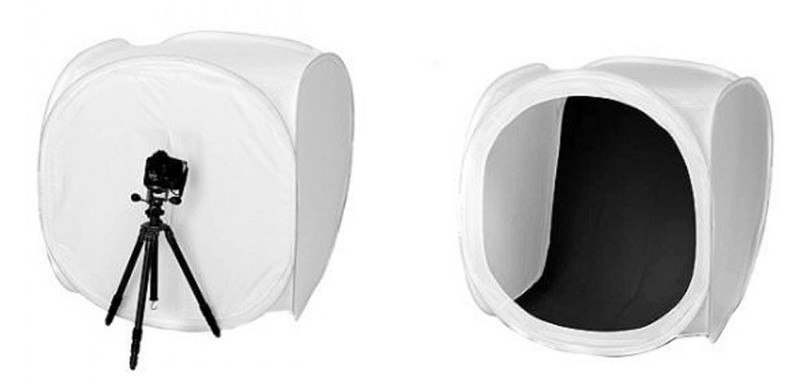 Лайт куб Mircopro LT-011 120х120х120 см. белый с 2 фонами (LT-011_120120120)