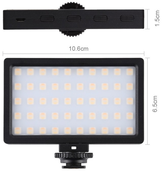 Штатив зі світлом для смартфона Puluz PU461B (RGB)